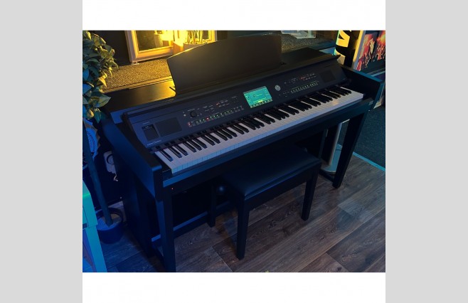 Used Yamaha CVP605 Satin Black Digital Piano Complete Package (SN:BCTP01020) - Image 4